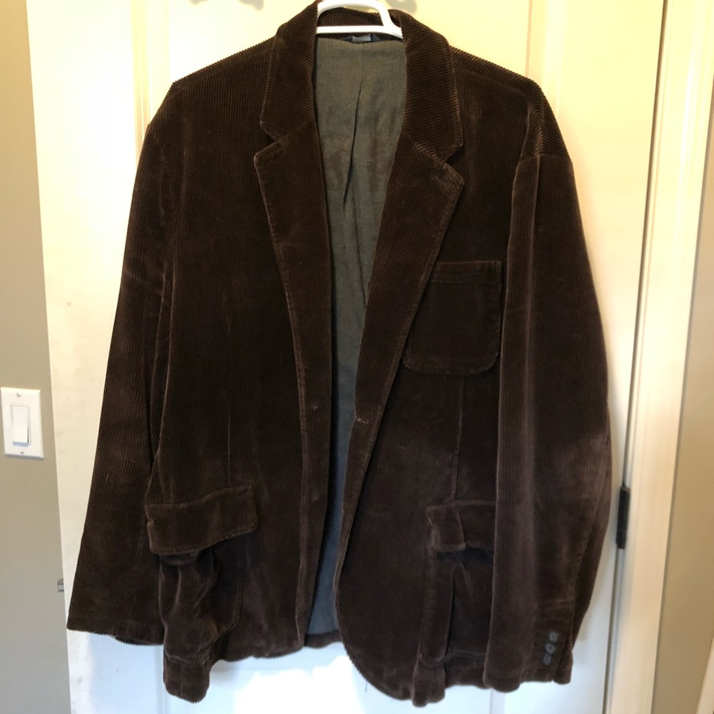 Men’s GAP brown corduroy blazer style jacket XXL